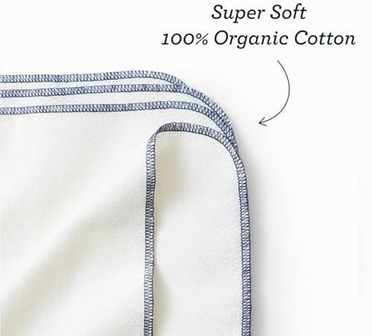 Stack of 12 Esembly reusable baby wipes for sustainable diapering