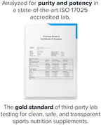 Unflavored creatine powder texture and fine micronized particles