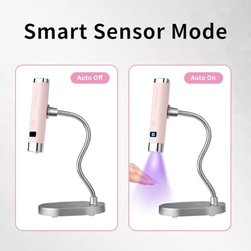 Side view of Missshine triangular PU-leather nail lamp