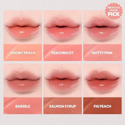 TIRTIR [*Mini Size Waterism Tinted Lip Gloss #07 Cassis Plum, 0.06 Fl Oz â€“ Kiss Ready Lipgloss, 12H Long Lasting Non Sticky Natural Tinted Glow Korean Multiuse Cheek and Lip Tint for Women gift - Image 5