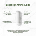 Deal Supplement unflavored amino acids 300 count bottle back view