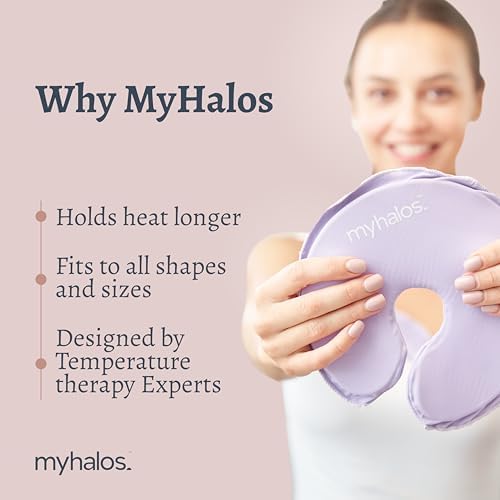 MyHalos therapy pads inside a nursing bra