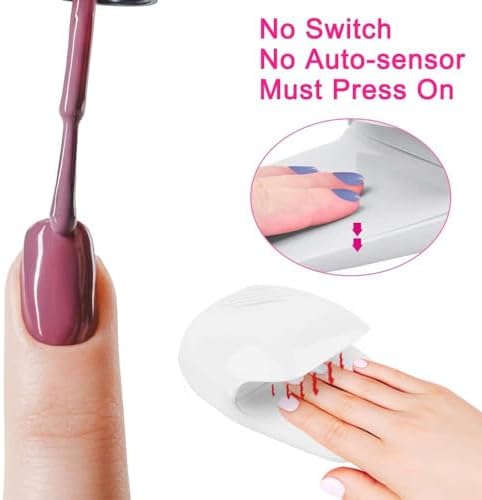 Compact nail dryer for fingernails and toenails