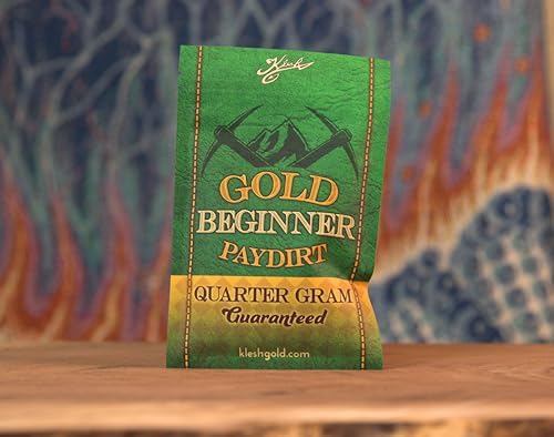 Klesh Gold Beginner Paydirt panning concentrate packaging detail