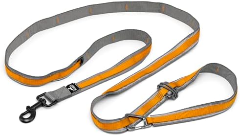 Kurgo hands-free dog leash configured as a waist belt