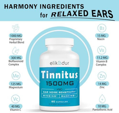 Elikadur herbal blend and bioflavonoids tinnitus formula packaging