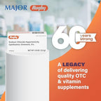 Three individual tubes of Rugby hypertonic eye ointment 0.125 ounce sizes arranged together.