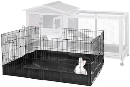 Aivituvin Rabbit Playpen Pet Pen Small Animal Cage with Waterproof Liner - Extension Playpen - Image 2
