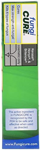 FUNGICURE 0.35 Fluid Ounce bottle packaging with clear liquid gel details
