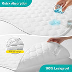 Non-slip bottom design of the 13 x 26 inch changing table liner