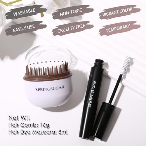 Close up of Springsugar hair chalk comb applicator for temporary color