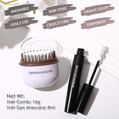 Close up of Springsugar hair chalk comb applicator for temporary color