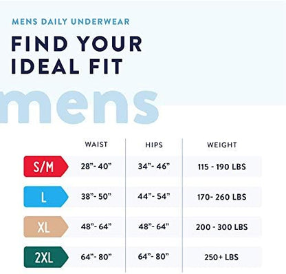 Side angle of Prevail pull-up underwear for men highlighting the breathable cloth-like waist panels