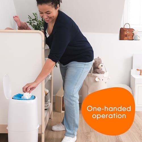 Diaper Genie Compact Pail showing interior disposal area