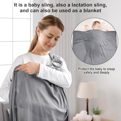 Vrbabies water ring sling baby carrier packed lightly for family travel and summer vacation.