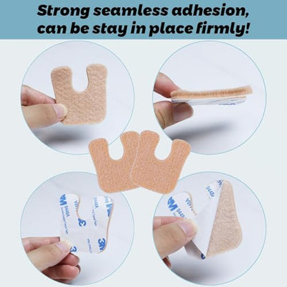 Suptizizkz U shaped cushions illustrating 0.2 inch thickness for sweat absorption.