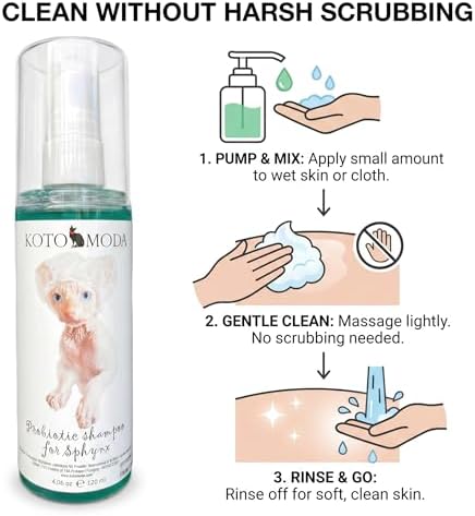 Kotomoda pH balanced hairless cat cleanser foaming properties