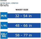 Side layout view of the opened McKesson bariatric incontinence brief showing contoured fit.