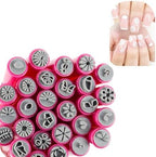 Wokoto 28 Pieces Nail Art Stamp Pen Set front view