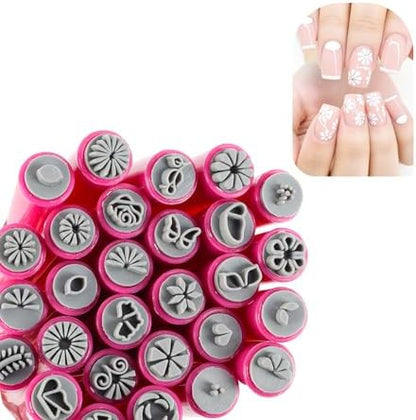 Wokoto 28 Pieces Nail Art Stamp Pen Set front view