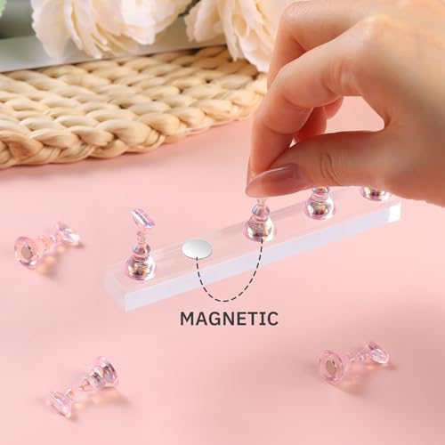 Magnetic practice nail holder set components