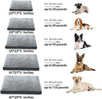 Dog Crate Bed Waterproof Deluxe Plush Dog Beds with Removable Washable Cover Anti-Slip Bottom Pet Sleeping Mattress for Large, Medium, Jumbo, Small Dogs, 35 x 22 inch, Gray - Image 7