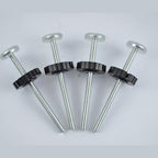 PAFOWO safety gate spindle rod showing thread thickness dimensions for universal compatibility