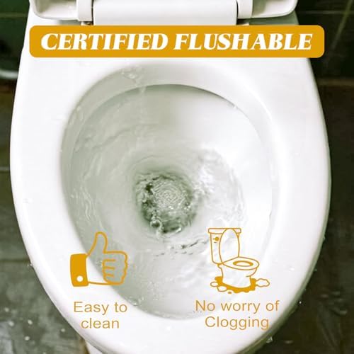 Authentic USA imported feminine flushable wipes showing individual packet details.