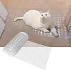 Close up view of the thick PVC plastic anti scratch under door guard