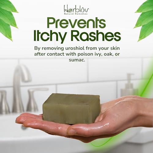 Back label of Herblov anti itch skin cleanser wash with usage instructions.