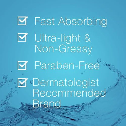 Lightweight fragrance-free body lotion absorbing fast without greasy residue