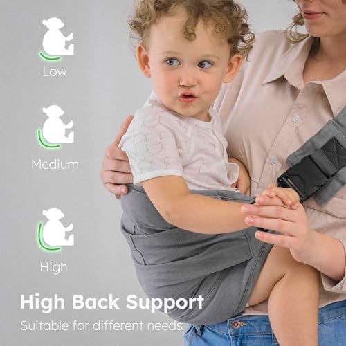 Leliska toddler carrier integrated large storage pocket