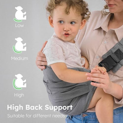 Leliska toddler carrier integrated large storage pocket