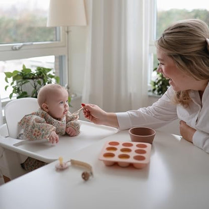 Full coverage waterproof baby bib for self feeding and baby led weaning