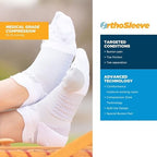 Black split-toe compression socks for Hallux Valgus pain relief