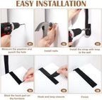 Pet safety wall anchor straps applied to a bookshelf for earthquake resistance and stabilization
