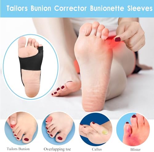 FOYOLO pinky toe guard illustrating the non-slip elastic heel strap mechanism.
