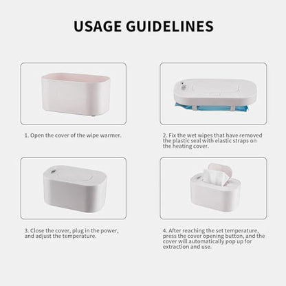 Compact white Hebafri wipe warmer lifestyle shot