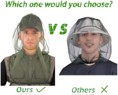 Two pack mosquito head net set for outdoor protection