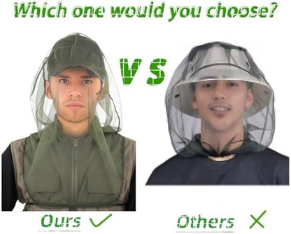 Two pack mosquito head net set for outdoor protection