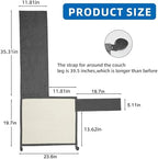 Oroonoko furniture protector mat right hand variant securing straps detailed close up