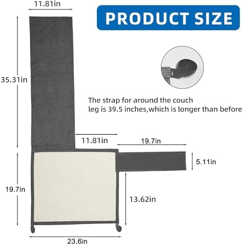 Oroonoko furniture protector mat right hand variant securing straps detailed close up