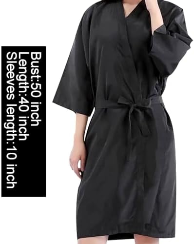 Wuweot salon gown adjustable tie detail