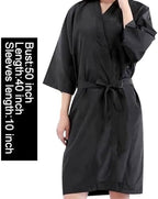 Wuweot salon gown adjustable tie detail