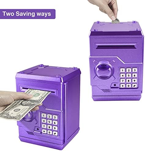 Cargooy electronic safe box showing the automated cash rolling slot feature