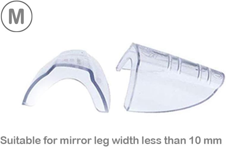 Flexible TPU slip on safety glasses side protectors close up view