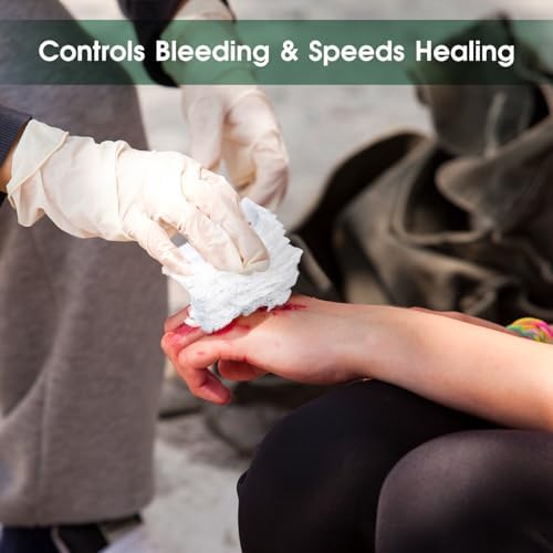 SuccorWare bleed stop wound packing gauze package back label with instructions and product specifications.