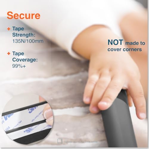 Roving Cove furniture edge guard showing 3M adhesive backing