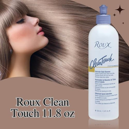 Authentic Roux brand professional beauty personal care stain remover packaging close up
