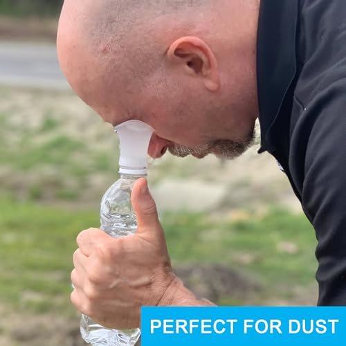 Compact eyewash solution for landscaping and outdoor athletic eye safety